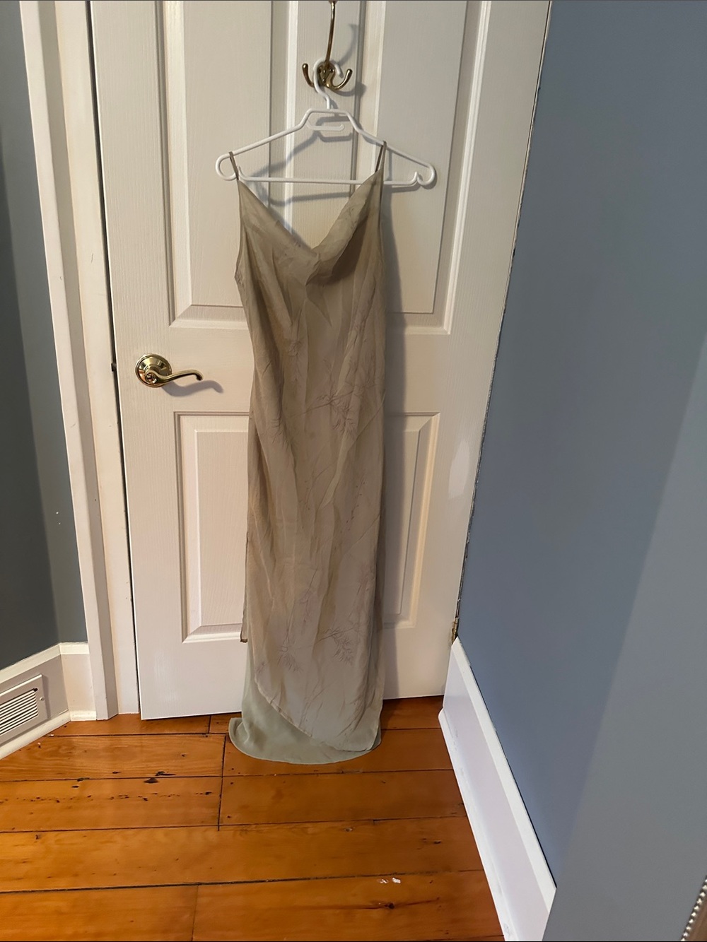 Slip Maxi Dress in Sage Green